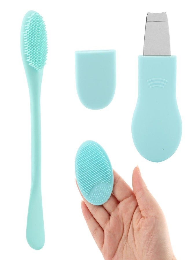 CfoPiryx Silicone Nose Blackhead Remover Tool Set, 3 in 1 Nose Scrubber Black Head Remover for Face, Face Scrubber Skin Care Scraper Mask Applicator Spatula for Men Women Deep Cleansing - Image 1